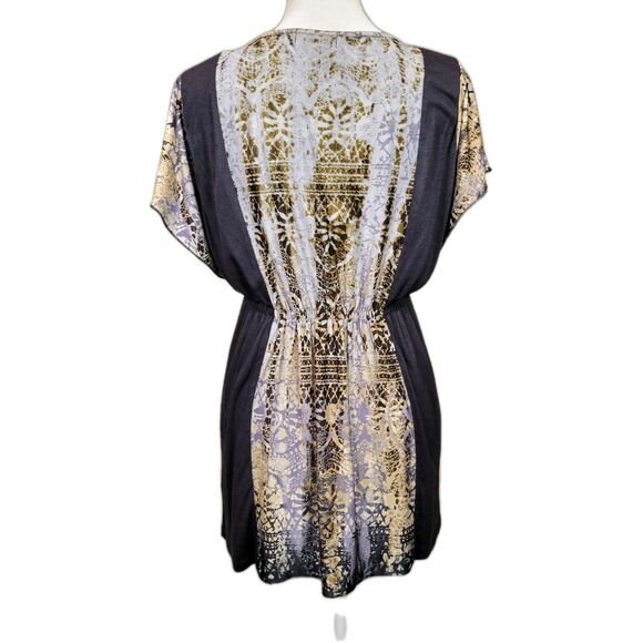 Y2K Butterfly Blouse Top Babydoll Flutter Sleeve Size PM Medium By One World - Picture 4 of 10